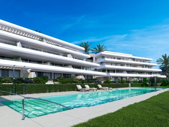 Pisos de 2 y 3 dormitorios en Buenas Noches, Estepona 2 or 3 Bedroom apartments in Buenas Noches, Estepona Apartamente cu 2 sau 3 dormitoare în Buenas Noches, Estepona Appartements avec 2 ou 3 chambres à Buenas Noches, Estepona