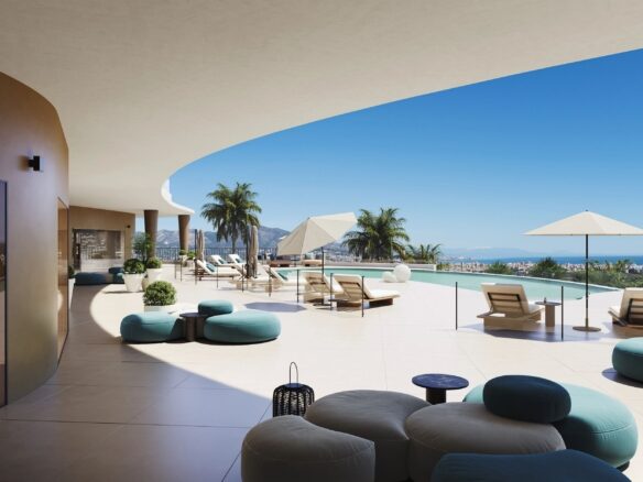 Pisos de 3 dormitorios en Mijas 3 Bedroom apartments in Mijas Apartamente de 3 dormitoare în Mijas Appartements avec 3 chambres à Mijas