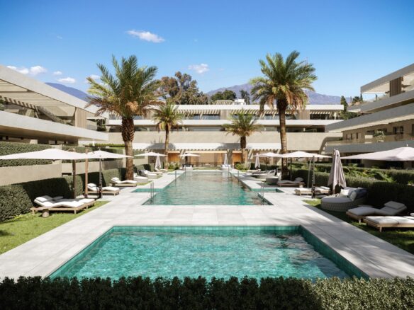 Apartamente noi cu 2 dormitoare în El Campanario, Estepona